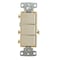 Hubbell Wiring Device-Kellems Switches and Lighting Controls, Combination Devices, Residential Grade, Decorator Series, 3) Three Way Rockers, 15A 120V AC, Side Wired, Light Almond RCD111LA - alternate 3